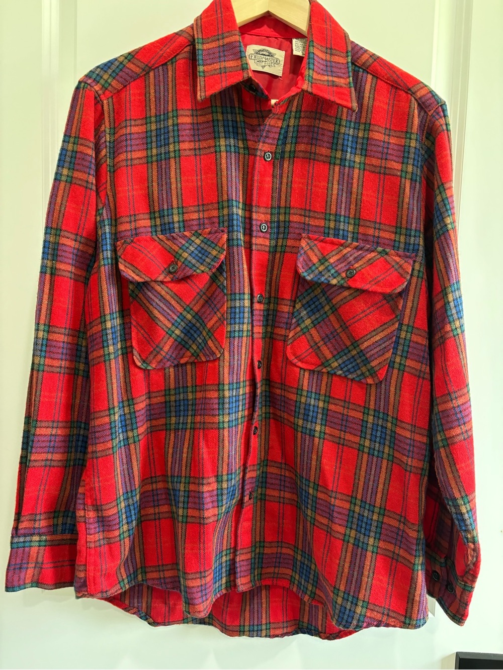 Fieldmaster Red Plaid Shirt Jacket